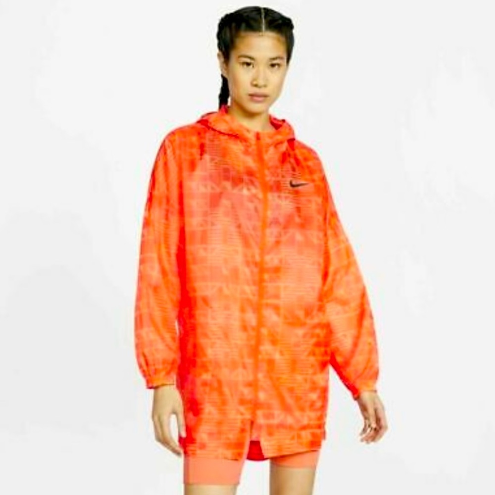 Nike WOMEN Sportswear Long Tail Woven Full Zip Hooded Jacket